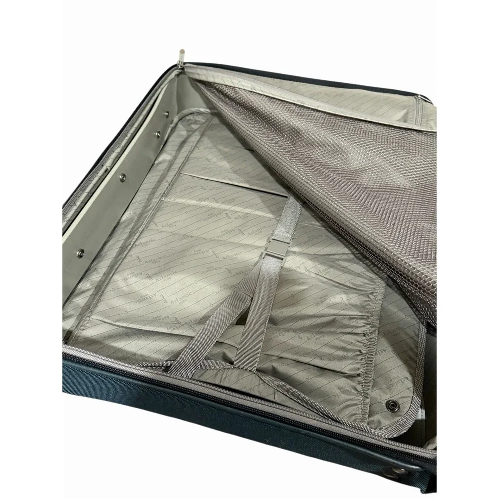 Atlantic Army Green Nylon Rolling Garment Suitcase Luggage Size 24